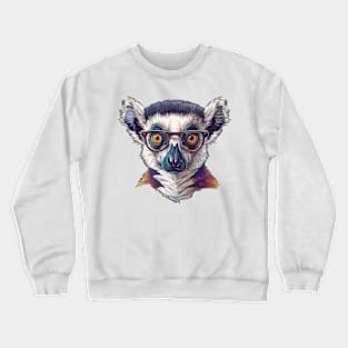 Lively Lemur Look Crewneck Sweatshirt